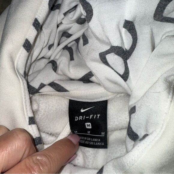 Nike White and Black Dri-FIT Hoodie - Picture 5 of 7